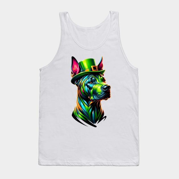 Thai Ridgeback Celebrates St. Patrick's Day in Style Tank Top by ArtRUs